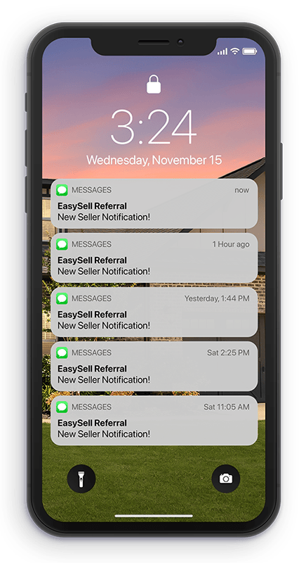 EasySell Referral Notifications on iPhone